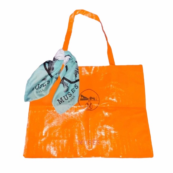 MUSES Handbags - Mardi Gras MUSES Hermes Shopper Tote Bag & Scarf